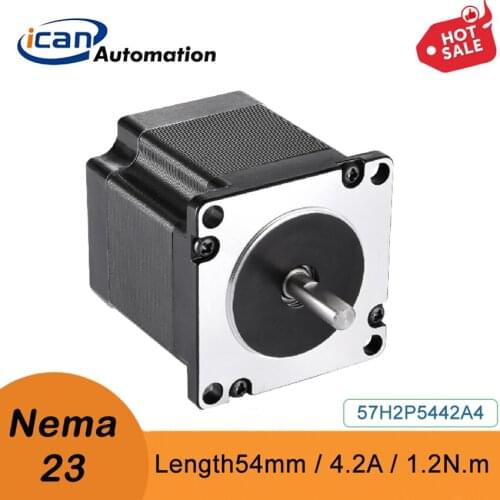 ICAN Stepper Moter 57mm 4.2A 1.2Nm 57H2P5442A4 Motor For Sewing Machine