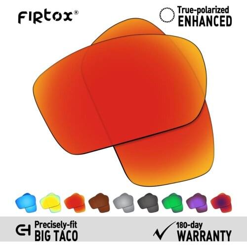Firtox True UV400 Polarized Lenses Replacement for-Oakley Big Taco OO9173 Sunglasses (Compatiable Lens Only) - Multiple Colors
