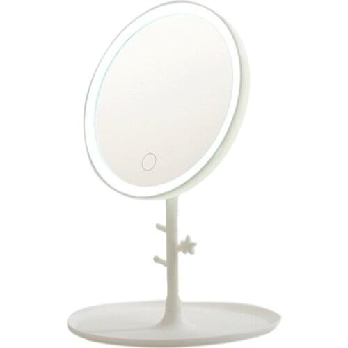 USB Charging Led Makeup Mirror Desk Lamp Make-Up Mirror Desk Make-Up Mirror Girl Portable Makeup Mirror
