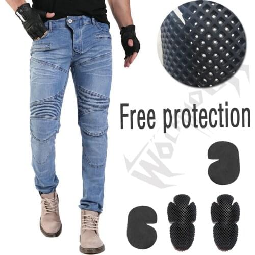 2020 New 718 Motorcycle Pants Men Moto Jeans Protective Gear Riding Touring Motorbike Trousers Motocross Pants Moto Pants