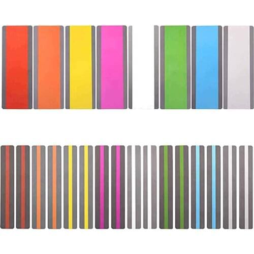 ALLOYSEED 24pcs Multi-colors Transparent Bookmarks Text Index Tabs Labels Page Marker Office School Students Supplies Dropship