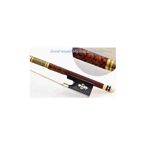 Free Shipping 1 pc New Brazilwood Violin Bow 4/4 Straight Pretty inlay