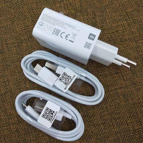 Original Xiaomi Redmi K30 k20 Note 8 7 pro 8A Fast charger USB Wall adapter EU plug Type C Cable For Mi Pad 4 9 9SE 8 8SE A3 CC9