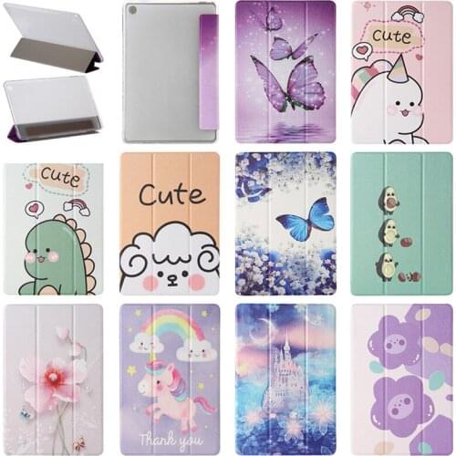 For Huawei Mediapad M5 Lite 8 Case 8.0 inch Tablet Cute Painted Cover For Huawei M5 Lite 10 10.1 M6 10.8 M6 8.4 Case Skin Funda