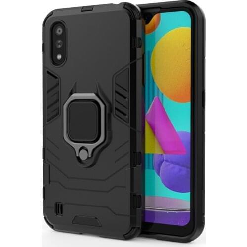 For Samsung Galaxy M01 Case Luxury Ring Back Cover Stand Armor ShockProof Case For Samsung M01 M 01 M015F SM-M015F/DS Phone Case