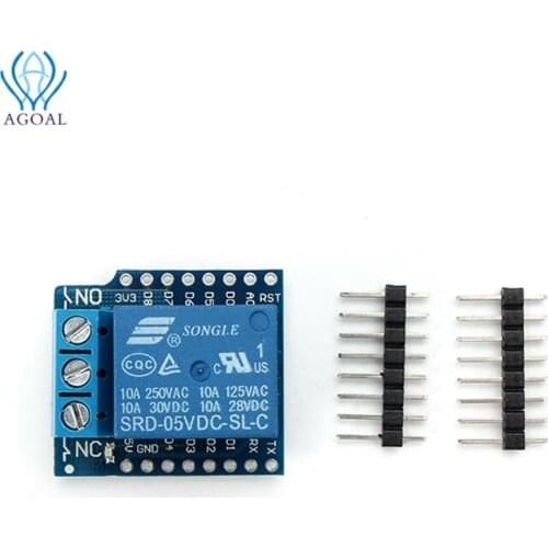 DC 5V 1CH Relay Shield V2 Version 2 For D1 Mini ESP8266 WiFi wireless Module