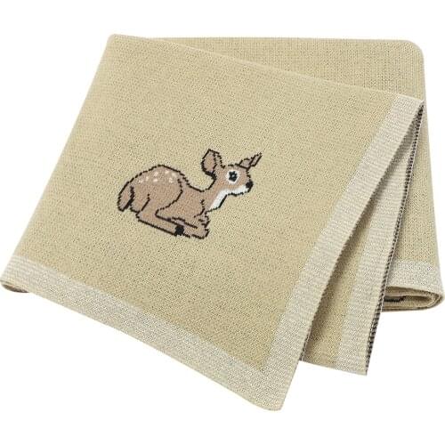 Baby Blankets Knitted 100%Cotton Newborns Infant Bebes Unisex Stroller Bed Sofa Carseat Covers Toddler Kids Outdoor Playing Mats