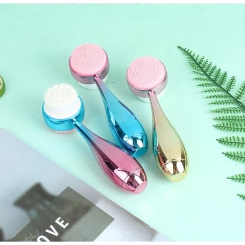 2 in 1 Double-sided Facial Cleanser Brush Facial Massage Spin Skin Care Tool Package Includeds 1Pcs Face Wash Brush