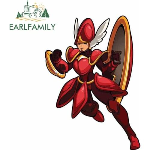 EARLFAMILY 13cm x 9.5cm for Fun Knight Car Stickers DIY Personality Motorcycle Helmet Laptop Car Decoration Window Trunk Decal