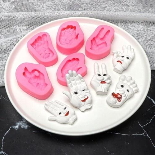 Halloween Theme Mould Silicone Mold Fondant Cake Decorating Tool Gumpaste Sugarcraft Chocolate Forms Bakeware
