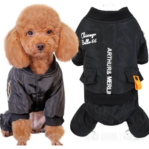 Overalls for Dogs Warm Winter Dog Clothes Black Dog Jumpsuit Coat Waterproof Pet Jacket Coat for Small Large Dog Pet S -6XL