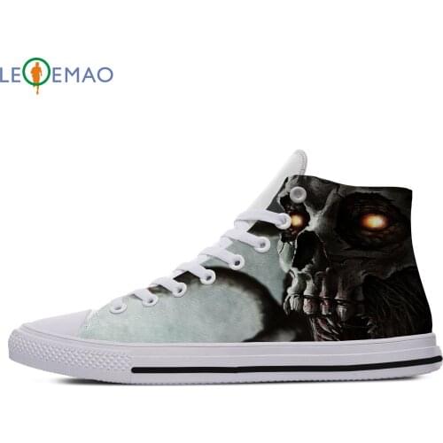 Custom Sneakers Hot Latest Poison Snake Harajuku Men Plimsolls Comfortable Canvas Trends Comfortable Ultra Light Sports Shoes