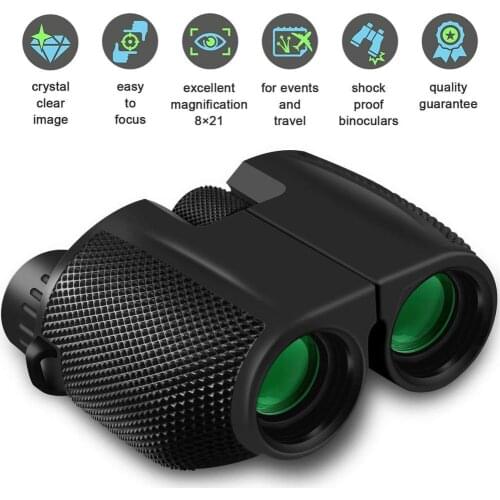 Hot sale high magnification 10x25 binoculars small Paul binoculars, compact portable pocket low light night vision glasses