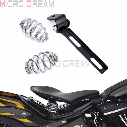 Retro Motorcycle Solo Seat Saddle Seat Spring Brackets Hardware Mount Kit For Harley Sportster Chopper Bobber Cafe Racer Custom