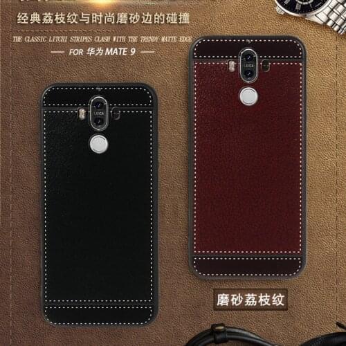 For Huawei Mate9 Case MHA-L09 5.9 Inch Black Red Blue Pink Brown 5 Style Phone Soft TPU Huawei Mate 9 Cover