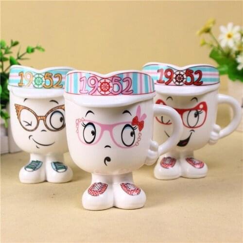 New Creative Big Shoes Villain Ceramic Cup Cartoon Stereo Ceramic Water Cup Office Breakfast Milk Coffee Cup Couple Gift Mug