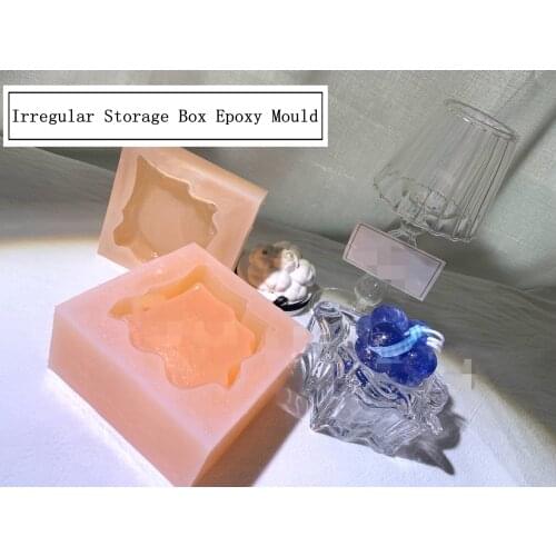 NEW Transparent Silicone Mould Resin Decorative Craft DIY Irregular storage box handmade Mold epoxy resin molds for jewelry