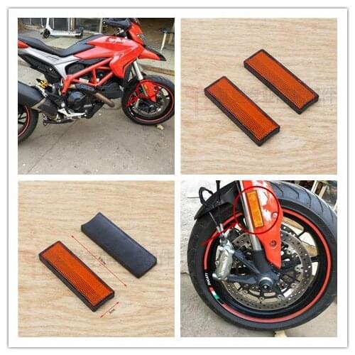 Orange Motorcycle Fork Leg Reflector For Ducati Motorcycle Fork Reflectors