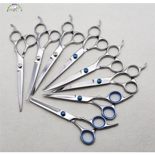 Professional Dog Pet Grooming Scissors Straight Thinning Curved Shears Cat Dog for Groomer Hair Cutting Dog Grooming Machine