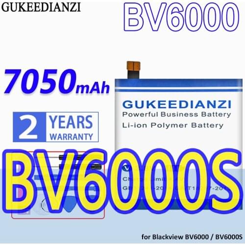 High Capacity GUKEEDIANZI Battery 7050mAh for Blackview BV6000 / BV6000S