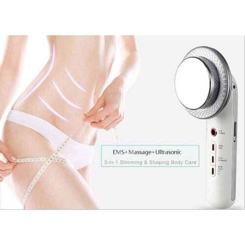 EMS ultrasonic slimming instrument shaping slimming beauty device 3-in-1 far infrared importer face lifting massager