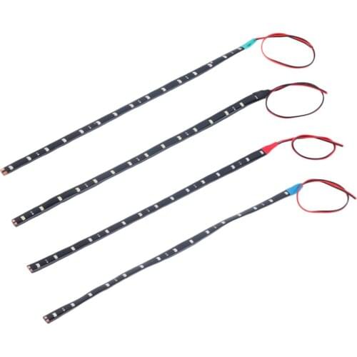 Waterproof 30cm 15 LED Car Lighting Flexible Decorative Light Strip Bar Hot Selling