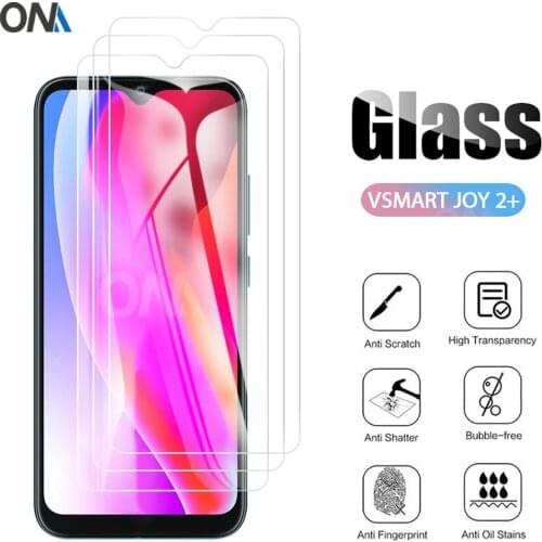 3Pcs Tempered Glass For Vsmart Joy 1 3 4 Glass Screen Protector 9H Tempered Glass for Vsmart Joy 1 2 3+ Plus Protective Film
