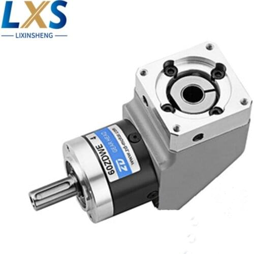 ZD High Precision Planetary Gear Box Servo Stepping Motor Reduction Machine 60ZDWE Right Angle Gearbox Reduction Ratio 3 Stage