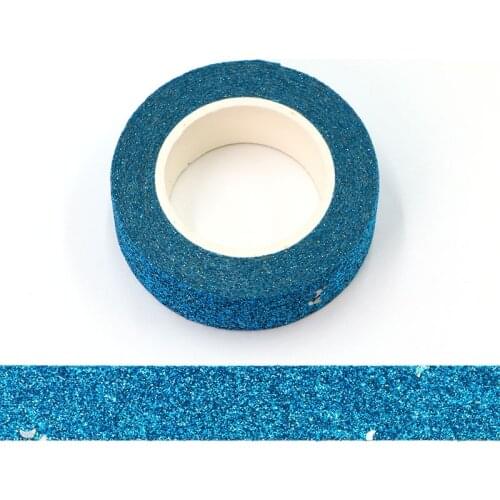 10pcs/Lot Blue powder Washy Tape with glitter Moon 15mm* 5 meter Kawaii Paper Scrap-booking Tools Decorative Tape Mask