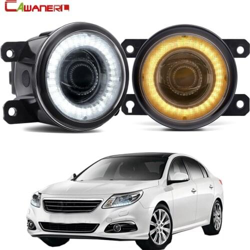 2 X Car LED Fog Light Assembly Angel Eye DRL Daytime Running Light 30W 8000LM 12V For Renault Latitude Saloon L70 2011-2015