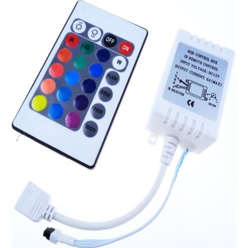 24 Key IR Remote Controller DC 12V for RGB 5050 SMD LED Strips Wireless 1PCS/LOT