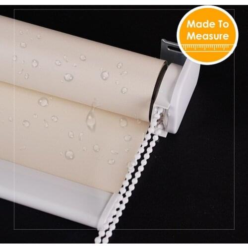 38mm thick alum tube Waterproof Blackout Roller Blinds Fire Retardant for Shower Room Window Blinds Customized Size