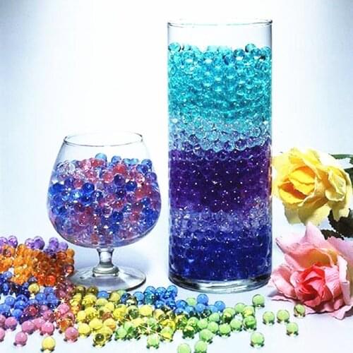 500-20000pcs Hydrogel Balls Growing Water Beads Crystal Gel Water Pearls Child toys Jelly Beads Home Decor water polymer balls 5