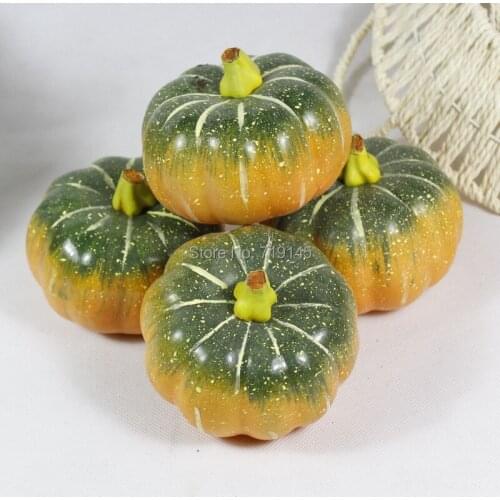 9CM Artificial vegetable fake pumpkins kitchen Restaurant home easter festival decoration photography props small pumpkin