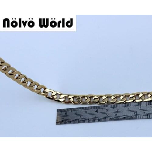 10 meters 4 colors 9mm wide oval chains metal DIY chain handmade handbags chain