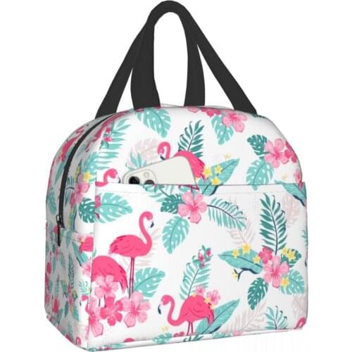 Flamingo Easily used as lunch bag, picnic bag, sundry bag or shopping bag Flamingobento lunch bags for women