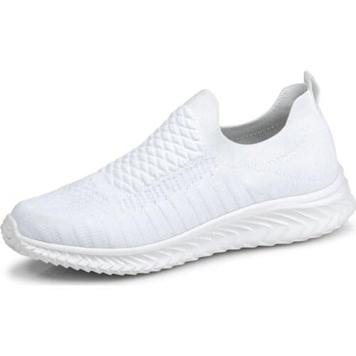 New men sneakers light fashion casual shoes slip-on comfortable women pink couple shoes large size 11 gray without lace design