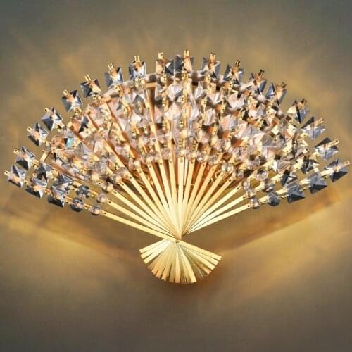 New modern creative hotel bedroom corridor aisle living room study aisle crystal wall light fixture WF1224939