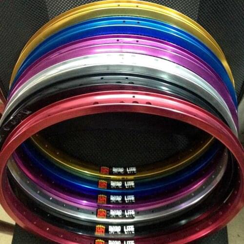 20 inch bmx wheels 36 hole double layer bicycl rim for bmx fixed gear street bike colorful rim