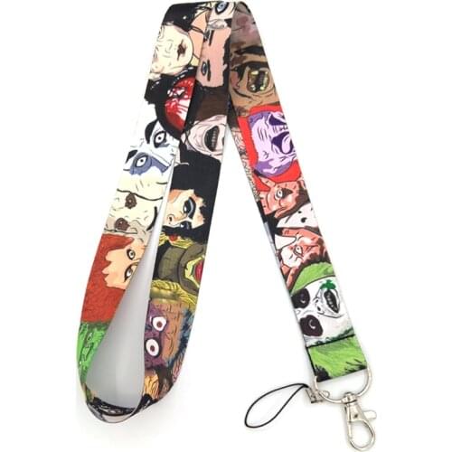 Horror characters Michael Myers 90s women Neck Lanyard keychain Mobile Phone Strap ID Badge Holder Rope KeyChain Keyring cosplay