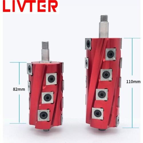 LIVTER Handle planing special 4 sides spiral cutter head for woodworking protable saw