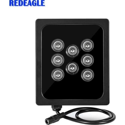 REDEAGLE DC12V Invisible 940nm 60M IR illuminator 8pcs Array infrared Lamp Waterproof Night Vision Fill Light for Security Camer