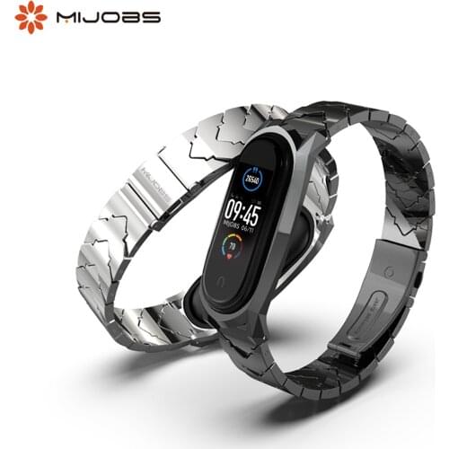 Mi Band 5 Strap NFC Global Version for Xiaomi Mi Band 4 Bracelet Magnetic Metal Wrist Strap for Mi Band 3 Original Wristbands