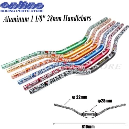 1 1/8" Fat Bar 28mm Handlebars Handle Bar For Motorcycle Motocross Pit Dirt Bike ATV CRF YZF KLX RMZ EXC