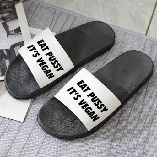 Letters Printed 90S Girl Flat Shoes Korean version Lady Slipper Slides Flat Shoes Summer Women sandals Slippers mujer