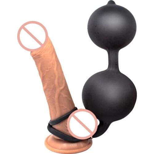 Sex shop Huge Inflatable butt plug Anal Beads Erotic toy Male Prostate Massager anal balls Expansion Sex Toy For Men Woman