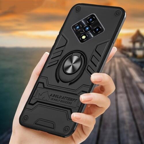 Skinlee For Infinix Zero 8 Case Shockproof Rhinoceros Armor Phone Case Holder Finger Ring Magnetism For INFINIX ZERO 8i Cover