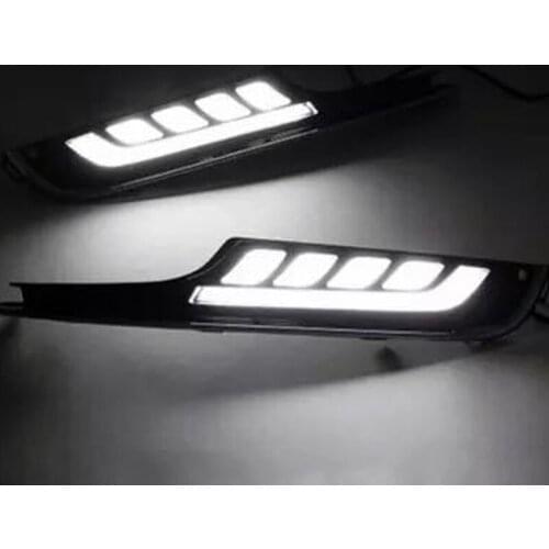 SELYNDE for VW Golf 7 MK7 2014-2016 High Bright LED DRL Specific with Turn Signal Daytime Running Light Car Styling Fog Lamp