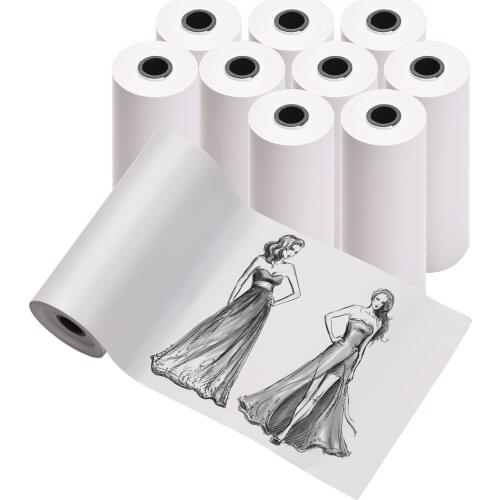 76x30mm Direct Thermal Printing Paper Non-Adhesive Printer Paper for Portable Pocket Mobile Thermal Printer BT Photo Printer