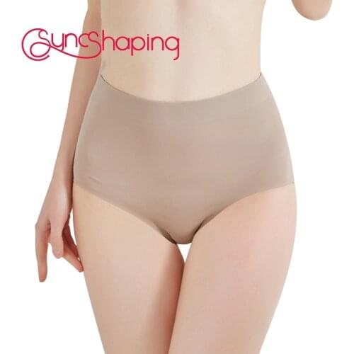 Mid-waisted Body Female Shaping Panties Super Elastic Seamfree Edge High Waist Butt Lifter Panty Hip Shaper Seamless Briefs